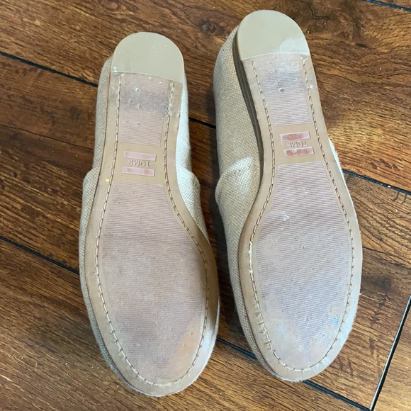 Toms Kelli Flat in Rose Gold Metallic Woven - Picture 4 of 5